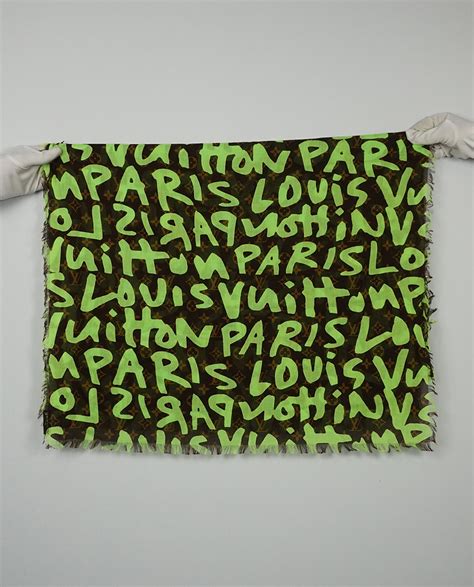 louis vuitton sprouse scarf fake